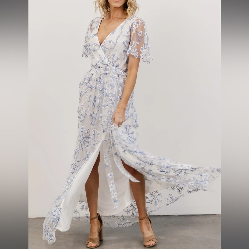 Baltic Born Marseille Embossed Maxi Dress